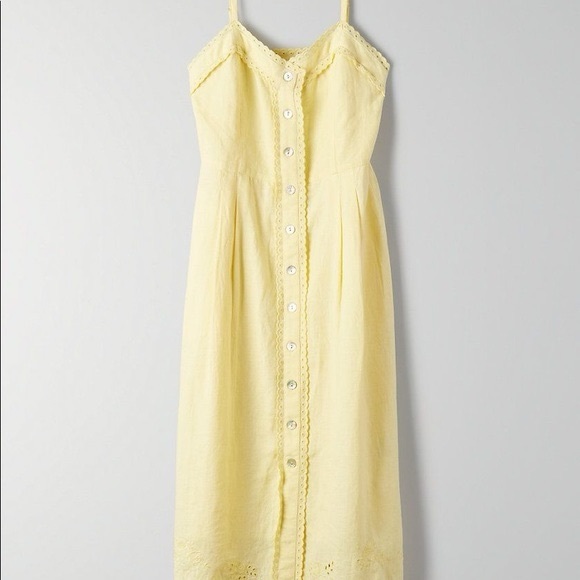 Wilfred Dresses & Skirts - ARITZIA Wilfred Meera Yellow Linen Dress